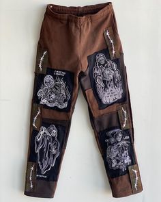 Monochrome Patchwork, Patchwork Sweatpants, Warren Lotas, Minimalist Fashion Men, Pastel Goth Fashion, Alt Outfits, Painted Clothes, Embroidery Fashion