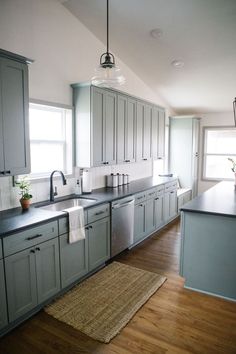 the kitchen is clean and ready for us to use in its new owner's home