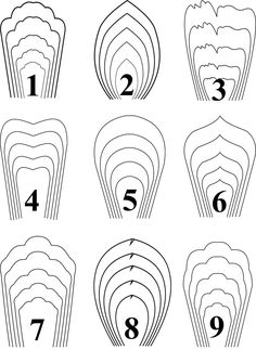 the steps to make a paper cupcake with numbers for each number and one on it