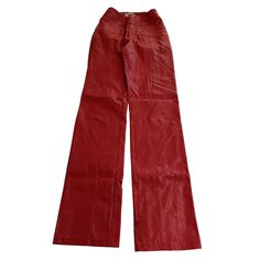 Brand New In Perfect Condition. A7 0824 Material: 50% Polyurethane, 50% Cotton Product Details High Rise, High Waisted Super Sleek Vegan Leather Button And Fly Closure Straight Leg Stitched Detail Size: Womens Xs Condition: New Without Tags I Am Gia Pants, I Am Gia, Fancy Pants, Faux Leather Pants, Red Color, Vegan Leather, Pant Jumpsuit, Leather Pants, Straight Leg