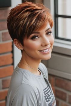 Short Hair Pixie Cuts, Pixie Haircut For Thick Hair, Edgy Short Hair, Short Hairstyles For Thick Hair, Short Choppy Hair, Very Short Hair, Short Hair Color