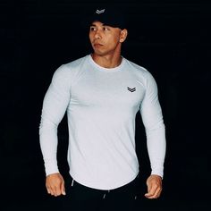 Long Sleeve Men’s Running & Sportswear T Shirt Fitness T Shirts, Long Sleeve Men, Men's Fitness, Sleeve Men, Mens Workout Clothes, Fitness Apparel, Workout Hoodie, Workout Tshirts, Performance Outfit