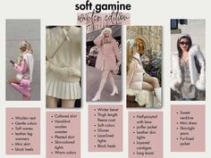 Gamine Winter Outfits, Gamine Outfits, Style Essence, Layered Mini Skirt, The First Snow, Half Ponytail, Gamine Style, Soft Gamine, Bright Winter