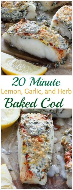 lemon, garlic, and herb baked cout recipe