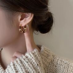 Material: Metal Metals Type: Copper Alloy Earring Type: hoop earrings Simple Hoop Earrings, Alloy Earrings, Earring For Women, Matching Jewelry, Ring Pendant Necklace, Earring Type, Earring Sale, Shape Pattern, Shape Patterns