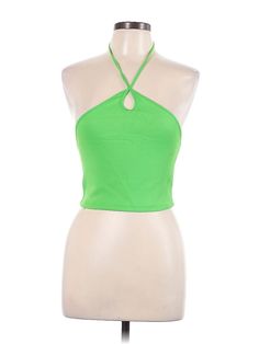 Zara Halter Top Size: Large Green Tops - used. 10% Elastane, 90% Polyamide, Halter, | Zara Halter Top Green Halter Tops - Used - Size Large Affordable Multicolor Zara Tops, Affordable Green Zara Crop Top, Zara Halter Top, Green Halter Top, Summer Tank, Green Tops, New Me, Green Outfit, Summer Tops