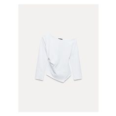 SLIM FIT - BOATNECK - REGULAR LENGTH - LONG SLEEVETop made of 100% cotton. Boat neck and long sleeves. Ruched detail. Asymmetric hem. Hidden zip closure at side. Asymmetric Top, Waistcoat Dress, Jeans Cargo, Trench Jacket, Cardigan Sweater Dress, Asymmetrical Tops, Knitwear Cardigan, Zara Tops, Asymmetric Hem