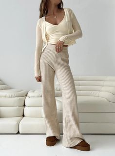 Shop Montana Knit Pants Cream at Princess Polly. Buy now, pay later with Afterpay. Enjoy free shipping & returns. T&C's apply. Caregiver Archetype, Commuter Style, Knit Two Piece Set, Áo Len Cardigan, Ivy Style, Butterfly Blouse, Rib Knit Cardigan, Cardigan Casual, Cardigan Knit