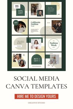 the social media canva templates are designed to be used for advertising