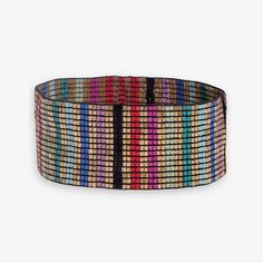 Lightweight, comfortable, grab-and-go accessories are the best. This handmade Luxe stretch bracelet is just that. Bold enough to stand alone, yet versatile enough to wear alongside your everyday watch + go-to stackers, this medium-width bracelet is just what your wrist game has been missing. Style tip: Team member Kim reaches for this multicolor-striped beauty on the regular. As we say around here, there's nothing that a rainbow + gold accessory can't coordinate with. --DETAILS-- 7" seam to seam x 1" W Handmade by skilled artisans in India Hypoallergenic nickel + lead-free brass hardware These accessories are made by human hands. A slight variation in size and color is considered part of the beauty of these one-of-a-kind pieces. To extend the life of your accessories, store them in a dry p Adjustable Jubilee Bracelet Bangle, Bohemian Multicolor Beaded Bracelets With Adjustable Band, Bohemian Multicolor Beaded Bracelet With Adjustable Band, Bohemian Beaded Bracelets With Adjustable Band, Adjustable Multicolor Jubilee Cuff Bracelet, Flexible Multicolor Beaded Bracelet, Everyday Stretch Bangle Bracelet With Colorful Beads, Everyday Stretch Bangle With Colorful Beads, Casual Multicolor Stretch Bracelet For Everyday