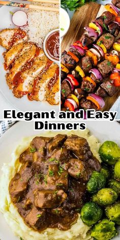 Easy Dinner Party Ideas Main Dishes, Dinners For Guests Main Dishes, Dinner Specials Ideas, Easy But Fancy Dinner Ideas, Chef Worthy Dinners, Main Course Recipes Meat, Fancy Meal Prep, Cooking For Friends Dinner Ideas, Fancy Sunday Dinner Ideas