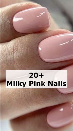 40+ Milky Pink Nails You Can't Get Around This Year brings together the best Nagel Inspo with trendy Nagellack shades. Perfect for summery nails and casual nails alike, these milky nails range from subtle, short cute classy nails to glitter pink designs. Featuring nail arts like Pink Nails OPI and subtle yet chic small classy nails, this collection has something for every style. Discover basic nails, Manikur Kuku, and even a touch of Kutek Disney charm for a playful, polished look this season. Pink Nails Colors