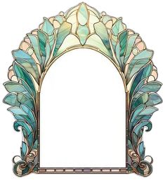 Background Architecture, Art Nouveau Botanical, Art Nouveau Floral Pattern, Natural Architecture, Flower Mosaic, Frame Flower, Flower Arch