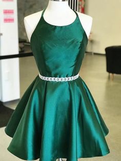 Dark Green Homecoming Dresses, Homecoming Dresses Under 100, Emerald Green Prom Dress, Green Homecoming Dresses, Cheap Homecoming Dresses, Graduation Dresses, Dress Backless, Dress Homecoming, Dresses Homecoming