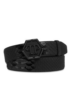 Iconic Pp, Python Skin, Aesthetic Guys, Black Leather Belt, Black Belt, Metal Buckles, Leather Accessories