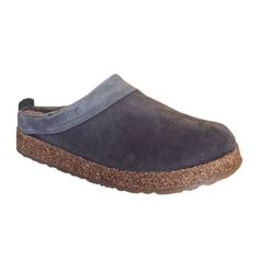 Haflinger Snowbird Clog (Unisex) - Slate Dress-Casual - Clogs & Mules - The Heel Shoe Fitters Winter Day, Soft Suede, Slide Slipper, Arch Support, Chukka Boots, Suede Leather, Rocker, Clogs, Arch