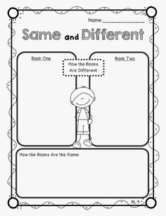 the same and different bookmarks are used to help students understand what they are reading