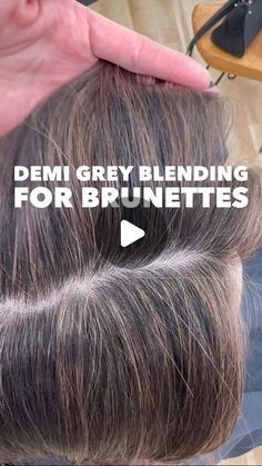 Colour To Hide Grey Hair, Best Grey Coverage Hair Color, Transition Grey Hair, Colors To Cover Gray Hair Best, Grey And Dark Hair, Ion Demi Permanent Hair Color Chart, Blending In Greys In Brown Hair, Blend Greys In Dark Hair, How To Embrace Grey Hair