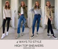 Leather High Top Converse Outfits, Hightop Sneakers Outfits, Platform High Top Sneakers Outfit, Hi Top Trainers Outfit, Hi Top Outfit Women, Superga High Top Outfit, High Top Sneakers And Jeans, Women’s High Top Vans Outfit, Hightop Sneakers Outfits Women