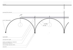 an architectural drawing showing the details of a bridge