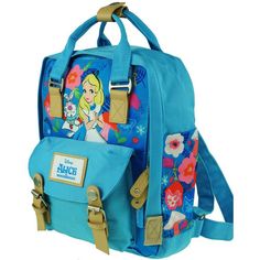 Beautiful, colorful backpack featuring Disney'sAlice in Wonderlandin lots of vibrant colors.Features fabric straps for putting pins on. Comfort shoulder straps, improved back padding system and quick grab handle. The handle is soft because of the ultra-fine fiber material. Unique, lovely and stylish design backpack for school, sports, hiking and traveling, designed to be comfortable and functionally versatile. Multicolor Disney Standard Backpack, Cute Multicolor Backpack For Disney Trips, Disney School Bag With Adjustable Strap, Green Disney School Backpack, Disney Backpack For School, Disney Backpack For Back To School, Multicolor Backpack For Disney Fan Events, Disney Backpack With Adjustable Strap, Multicolor Disney Bags For Back To School