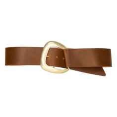 Maxine Belt - Brown Italian Leather Drop Waist Gold Buckle Belt | Streets Ahead Brown Waist Belt, Accessory Inspo, Gold Belts, Brown Belt, Waist Chain, April 2024, Purse Accessories, Brass Buckle, Drop Waist