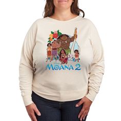 She will love showing off her style with this Disney's Moana 2 Plus Size Group French Terry Long Sleeve Tee. © DisneyFEATURES Long sleeves ScoopneckFABRIC & CARE Cotton/Polyester Machine wash Imported Size: 4X. Color: Birch. Gender: female. Age Group: adult. Disney Long Sleeve Relaxed Fit Top, Disney Style Long Sleeve Tops With Relaxed Fit, Disney Tops With Relaxed Fit And Long Sleeve, Moana 2, Disney Moana, How To Show Love, Moana, Her Style, Womens Clothing Tops