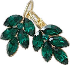 Green Leaf-shaped Party Jewelry, Elegant Green Leaf-shaped Jewelry, Green Marquise Earrings For Formal Occasions, Elegant Green Leaf-shaped Earrings, Elegant Green Marquise Earrings, Green Marquise Earrings For Anniversary, Emerald Green Crystal, Crystal Bridal Earrings, Earrings Bridesmaid