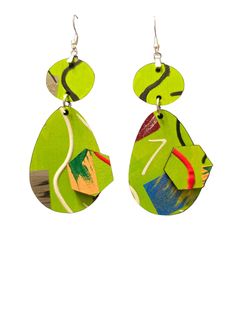 Discover the epitome of artisan craftsmanship with these exquisite hand-painted wood earrings from our exclusive collection. Each pair is meticulously crafted by skilled artisans who blend traditional techniques with contemporary design, ensuring every piece is a unique work of art. The natural grain of the wood provides a stunning backdrop for the intricate hand-painted patterns, creating a harmonious balance of texture and color. Lightweight and comfortable to wear, these earrings are not just Painted Patterns, Abstract Ideas, Hand Painted Wood, Wooden Earrings, Wood Earrings, Painted Wood, Painting Patterns, Jewelry Creation, Traditional Techniques