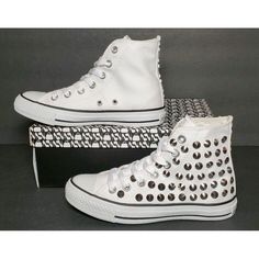 Women's Primadonna Women's Size Euro 37 New In Box High Top Sneakers White Canvas With Studded Detail These Shoes Are Sized In Women's Euro Sizes Your Sneakers Will Be Shipped Same Day As Payment Or Next Business Day. Casual White Sneakers With Studs, Casual White Studded Sneakers, Casual White Sneakers With Spikes, Studded Sneakers, White Canvas, Sneakers White, High Top, Top Sneakers, High Top Sneakers