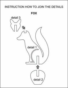 instructions for how to join the details in this fox and squirrel activity book, which is included