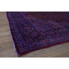 Beautiful Vintage Overdyed hand-knotted wool rug with a purple field. This Overdyed rug has a maroon accents in a gorgeous all over distressed medallion design.  This rug measures:9' 2" x 13' 7" Purple Field, Overdyed Rug, Medallion Design, Vintage Purple, Handmade Wool Rugs, Early 20th Century, Persian Rug, 20th Century, Wool Rug