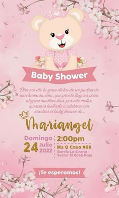 the baby shower is in spanish and english