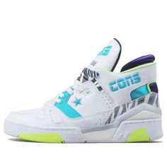 Converse Just Don x ERX-260 Mid 'Animal - White Teal' White/Rapid Teal/Court Purple Basketball Shoes/Sneakers Shoe References, Purple Basketball Shoes, Purple Basketball, Teal Sneakers, Men's Converse, Sneakers Converse, Hi Top, Sports Suit, Nike Huarache