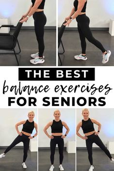 the best balance exercises for seniors to do at home and work on your legs, arms, or thighs