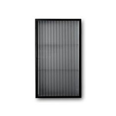 Haze Wall Cabinet: Reeded Glass + Black