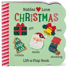 Cover Image Baby's First Christmas Gifts, Christmas Books For Kids, Bright Artwork, Board Books For Babies, Book Exchange, Cottage Door, Simple Sentences, Christmas Words, Love Christmas