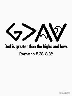 the word god is greater than the high and lows