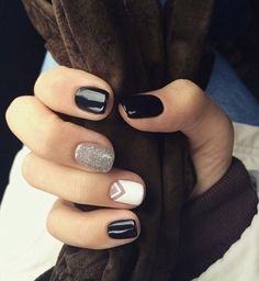 Design Page, White Nail, Silver Nails, Dream Nails, Gorgeous Nails, Trendy Nails