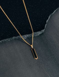 Be stylish, bold, and confident with this stainless steel drop pendant necklace. It is both masculine and durable and will maintain its sleek appearance for a long time when handled with care, it is perfect for everyday wear and is safe for your sensitive skin. 💎Free shipping on all orders💎Packaging that is ready to offer as a gift💎Customizable chain length The black drop pendant necklace, a perfect gift or stylish piece for yourself Indulge your loved ones with this timeless and elegant drop pendant necklace, designed to add a touch of sophistication to any man or woman's wardrobe. A perfect gift for those who appreciate classic and bold style! A stylish, durable and timeless pendant necklace Because it is made of stainless steel, it is going to last over the years and it is designed f Mens Sapphire Necklace, Mens Long Necklace, Male Necklace Pendants, Cool Mens Necklace, Men Necklace Pendant, Mens Initial Necklace, Men’s Pendant, Sleek Black Everyday Jewelry, Everyday Black Dog Tag Jewelry