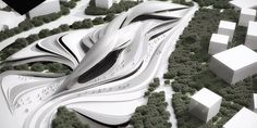 流动的曲线 | 土耳其飞机和汽车博物馆 Museum Architect, Organic Building, Architect Magazine, Mix Use Building, Geometry Pattern, Car Museum, Petersburg Russia, Zaha Hadid