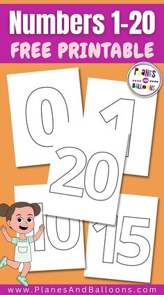 numbers 1 - 20 free printable worksheet for kids to practice number recognition