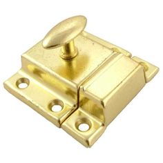 brass plated door hinge with an oval handle