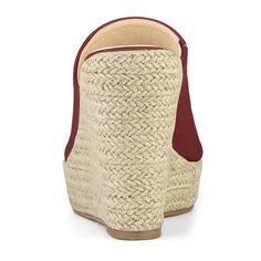 An espadrille wedge adds leg-lengthening height to chic platform mules. Wear yours with everything from dresses to denim. These platform mules feature an open-toe design and an espadrille platform that adds a touch of elegance to any outfit. The vamp is made of PU, the outsole is crafted from TPR, and the heel is made of PVC. These materials ensure durability and comfort for all-day wear. The padded insole provides additional comfort, making these sandals perfect for various occasions such as pa Womens Espadrilles Wedges, Platform Espadrille Sandals, Platform Mules, Platform Wedge Heels, Espadrilles Platform, Platform Espadrilles, Espadrille Wedge, Open Toe Shoes, Espadrille Sandals