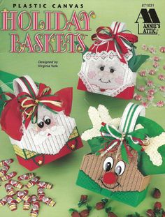 an image of christmas baskets made from paper