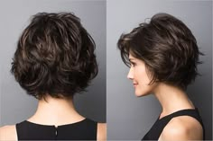 Love this haircut! Hair Today Gone Tomorrow, Wavy Haircuts, Haircuts For Wavy Hair, Hair Styles Color, Short Hairstyles For Thick Hair, Short Wavy Hair, Penteado Cabelo Curto, Short Wavy, Haircut For Thick Hair