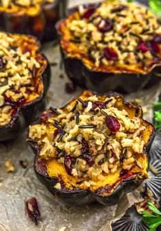 baked sweet potatoes with cranberries and nuts