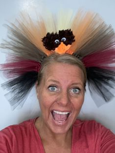 2 headbands Inspired thanksgiving Turkey Hair Head band made with Tulle, flowers and googlie eyes! Perfect for any occasion such as birthdays, for a photo shoot, maybe just for play time and dress up time, for dancing and twirling. Every little girl loves dressing up. If you prefer a different color please message (convo) me through etsy and we will be happy to set you up a custom listing. Questions on our turn around time, please check out our homepage. Washing Instructions: only a light spritz Turkey Headband, Turkey Head, Disney Tutu, Tulle Flowers, Shabby Flowers, Tutu Costumes, Googly Eyes, Skull Shirts, Head Band