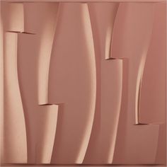 an abstract photograph of pink shapes on a wall