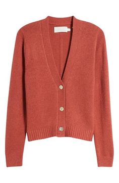 This V-neck cardigan is cut from a cozy wool blend that wraps you up in warm comfort and offers a clean, classic look. Front button closure V-neck Long sleeves Ribbed cuffs and hem 55% merino wool, 25% nylon, 20% cotton Dry clean Imported Cashmere V-neck Outerwear For Fall, Cozy Soft Knit V-neck Sweater For Work, Cozy V-neck Outerwear For Everyday, Everyday Fall Cashmere V-neck Sweater, Cozy Wool V-neck Sweater For Work, Fall Cashmere Cardigan With Soft Knit, Soft Knit Cashmere Cardigan For Fall, Fall Soft Knit Cashmere Cardigan, Classic V-neck Soft Knit Outerwear